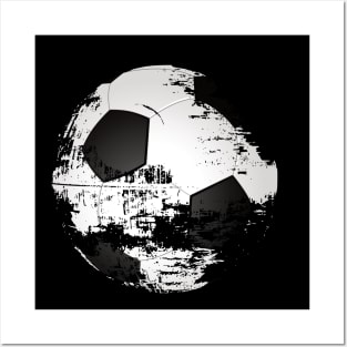 soccer ball under construction Posters and Art